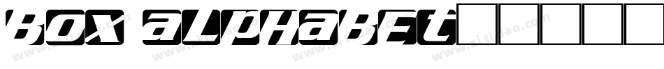 Box alphabet字体转换